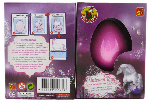 Growing unicorn hot sale egg