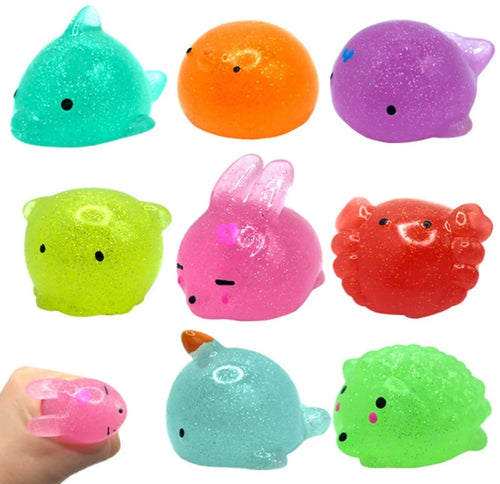 Animal Glitter Squishy Toys