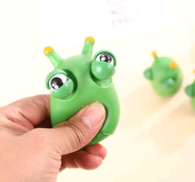 Load image into Gallery viewer, &quot;Slyder&quot; the Eye Popping Caterpillar Squeeze Fidget Toy