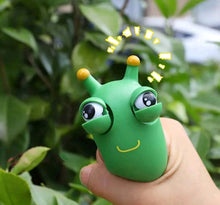 Load image into Gallery viewer, &quot;Slyder&quot; the Eye Popping Caterpillar Squeeze Fidget Toy