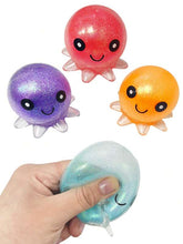 Load image into Gallery viewer, Squishy Glitter Octopus 5cm