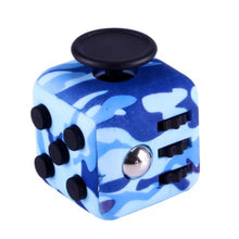 Load image into Gallery viewer, Camouflage Blue Fidget Cube