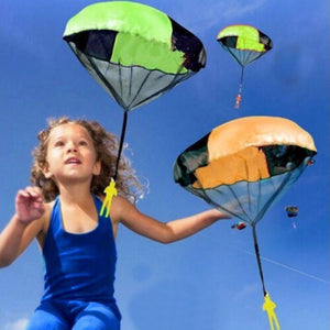 Parachute Paratrooper Hand Throwing Play