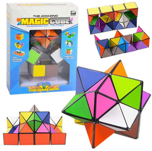 The Amazing Magic Cube - transforming Geometric Puzzle - 2 Cubes included