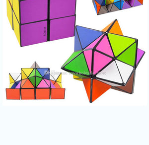 The Amazing Magic Cube - transforming Geometric Puzzle - 2 Cubes included